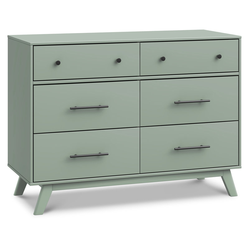 Otto 6-Drawer Dresser, Light Sage