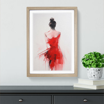Minimalist Gestural No.3 - Single Picture Frame Print on Wood