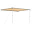Dakota Fields 360cm W x 300cm D Fabric Beige Cover Retractable Trailer Awning