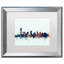 «Jersey City NJ Skyline Blue», impression encadrée-17767777-40179812-69487650