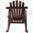 Fir Wood Log Rocking Chair with Ergonomic and Heavy-Duty Build-1586266549