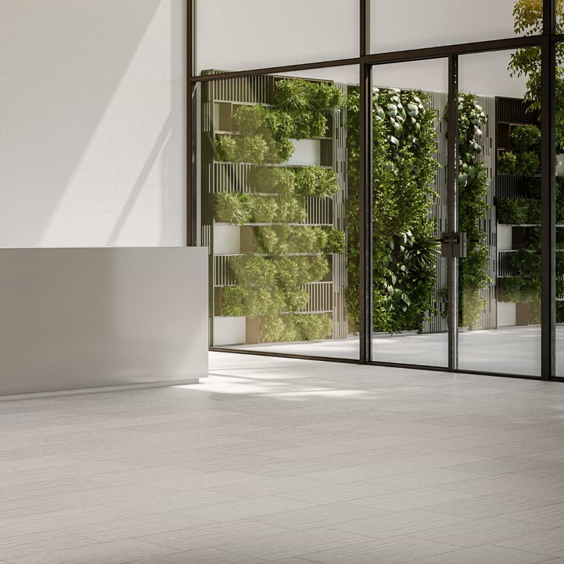 Nashville 12x24 Matte Travertine Look Porcelain Tile, Gray Matte