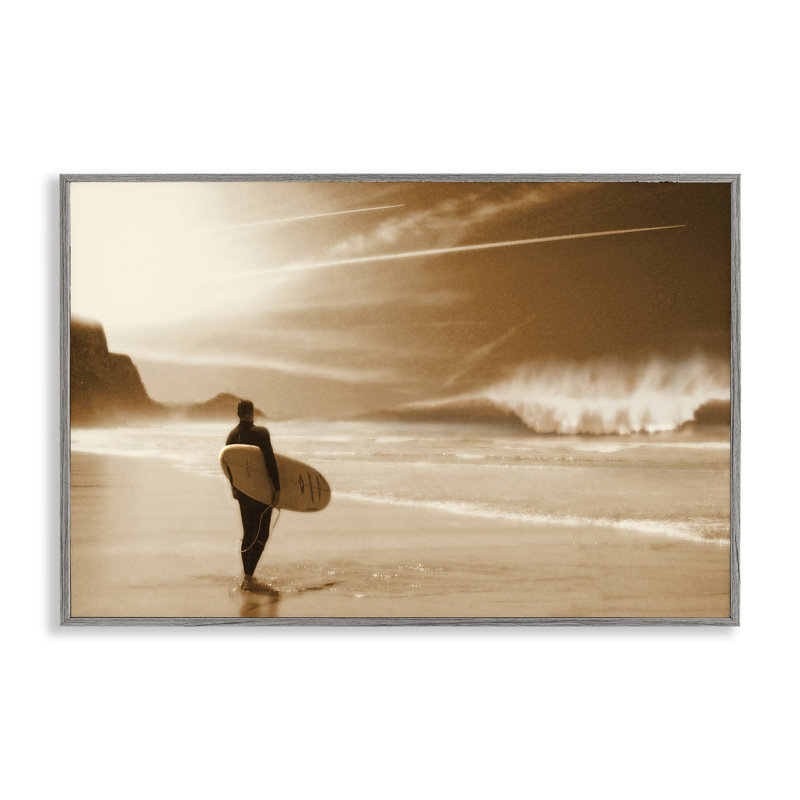 «Out Of The Sun Surfer», estampe numérique par Noah Bay, Estampe numérique Farmhouse, H 12 po x l 18 po