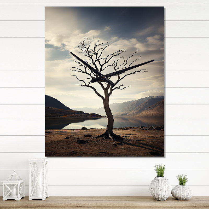 Desert Serenity In Solitude II - Horloges murales florales, Petit