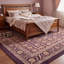 Tapis Heather2 traditionnel de style persan audacieux, or, rose, gris, ivoire, lavable en machine, antidérapant, à poils courts, pour l'intérieur et l'extérieur, adapté aux animaux domestiques, idéal pour le salon, la chambre, la salle à manger, l'entrée, le couloir ou le bureau.-1164111706