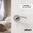 Brook Passage Door Lever Modern Concealed Design For (Hall & Closet) – Sleek Minimalist Style in Brushed Nickel-114645725