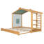 Lit simple simple avec lit gigogne simple et tablettes latérales-1691739998