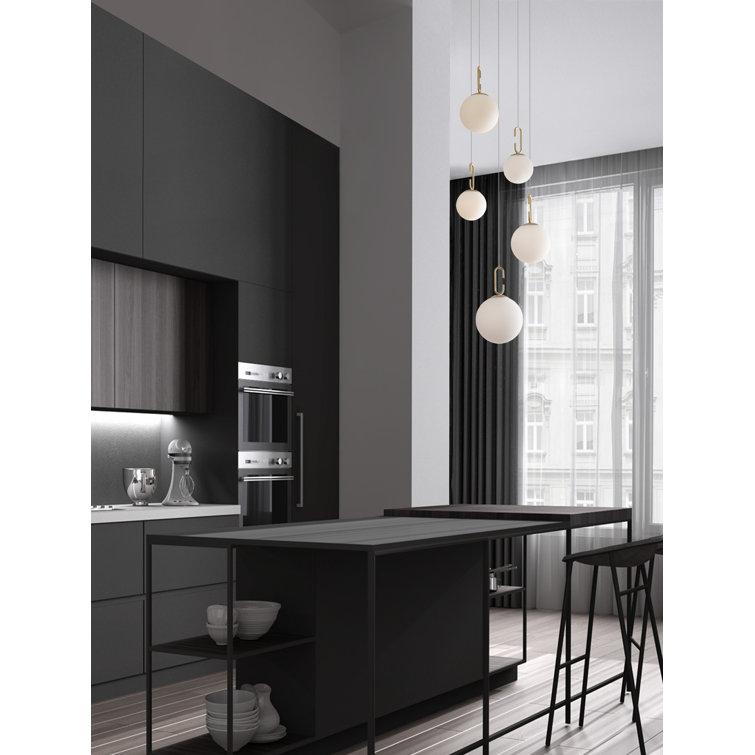 5 - Light Gold LED Cluster Pendant