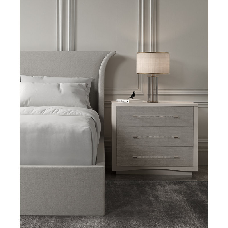 Beauty Sleep Upholstered Bed, King, White
