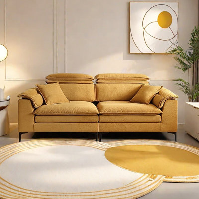 High back modern simple sofa