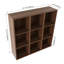 Tablettes de rangement murales de 36 pouces, support de rangement ouvert à 3 niveaux, finition ébène brun, tablette flottante compacte pour petite salle de bain, bureau, salle de rangement