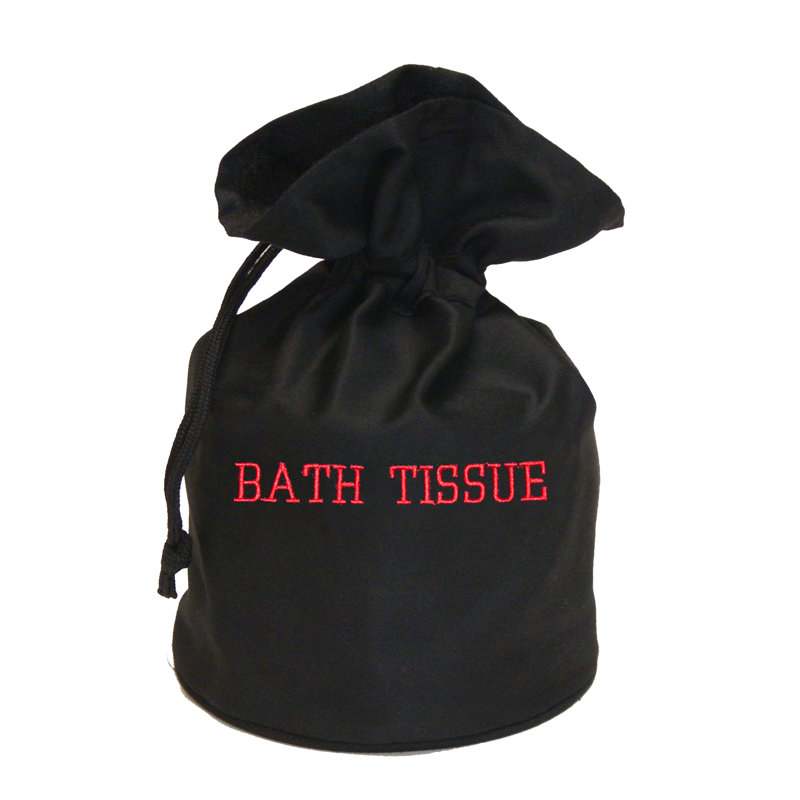 Sac de papier hygiénique Twigg, Noir/rouge