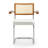 Boucle Low Rattan Back Arm Chair-93021589