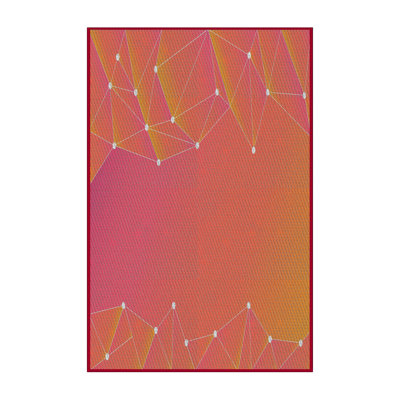 Tapis jaune géométrique