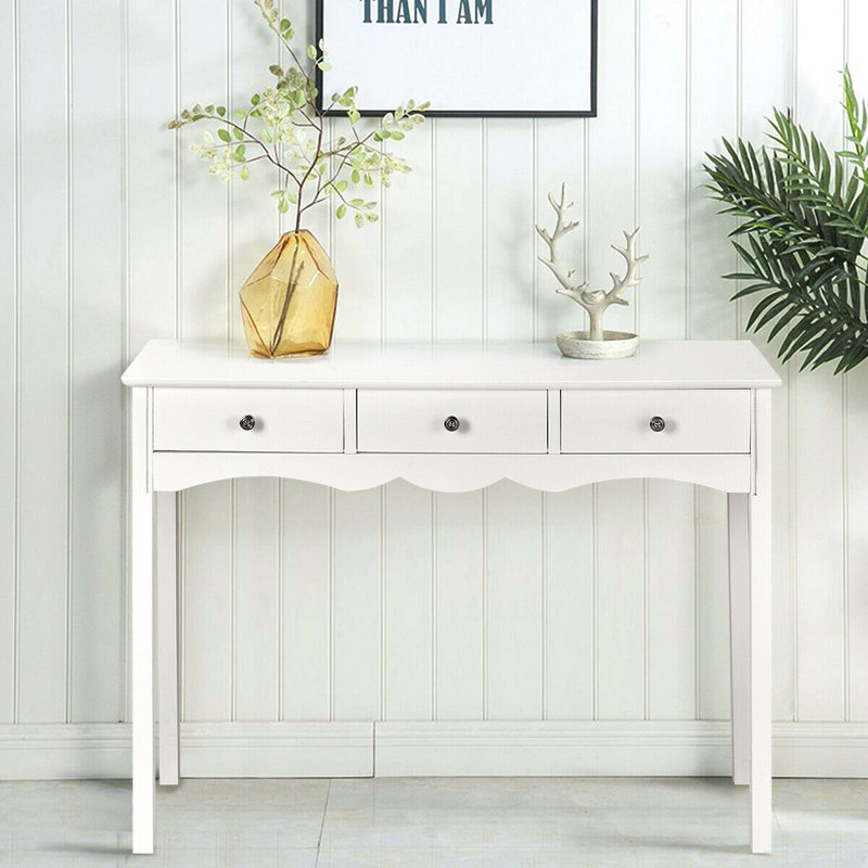 Aubin 100.3cm Console Table, White