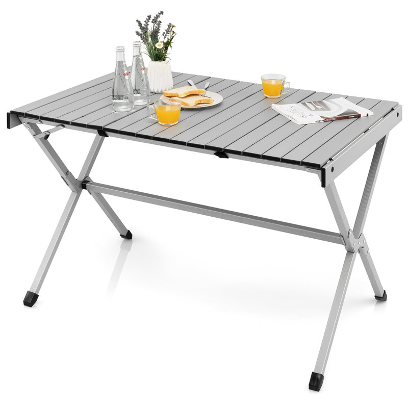 Table pliante portative 43 ", gris
