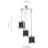 3 - Light Black Cluster Pendant-1283503648