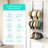 Over Door Hat Rack 3-Tier Wall Mounted Organizer with 16 Hooks & 10 Movable Clips