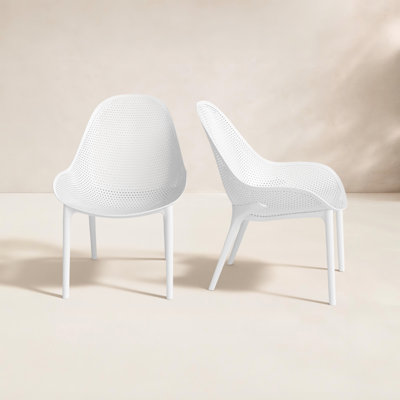 Farrah Outdoor Armless Lounge Chair