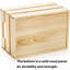 Ensemble de 3 caisses gigognes en bois rustique avec poignées, caisses en bois décoratives, boîte de rangement en bois, caisse rustique