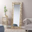 Miroir 1 pièce pleine grandeur 27,5 "x 0,75" x 68 "blanc doré