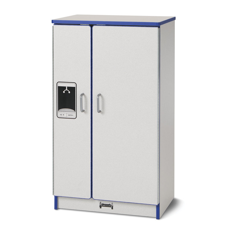 Rainbow Accents Culinary Creations Kitchen Refrigerator, Gray/Blue
