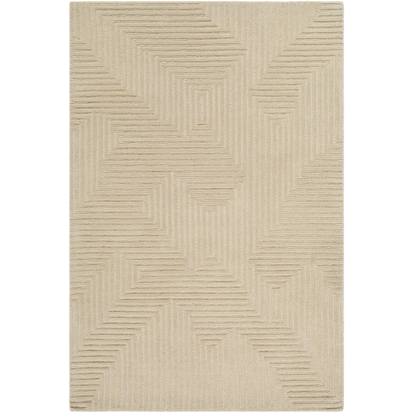 Polk Hand-Tufted Geometric Rug, Rectangle 5' x 7'6"