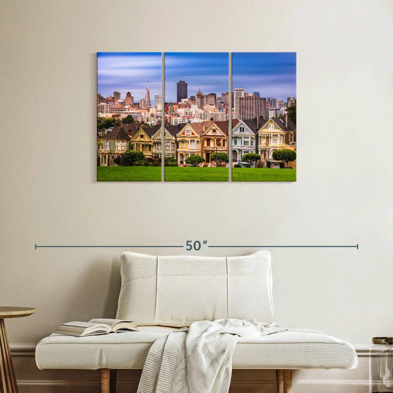 San Francisco Homes, 24" H x 38" W