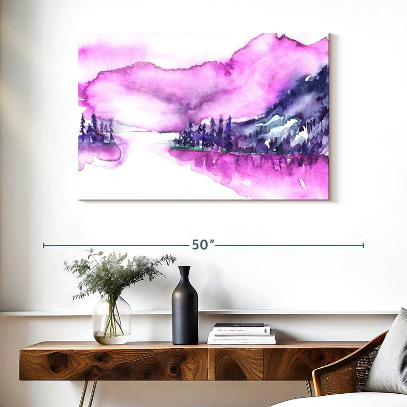 Avery Pink Mountain, 26" H x 39" W