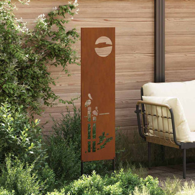 140cm H x 50cm W Weathering Steel Fence Panels Included