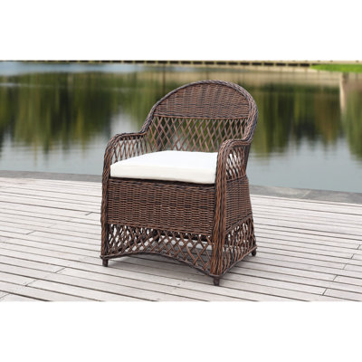 Chaise de patio avec coussin Aljour