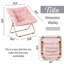 Soft Faux Fur Oversized Folding Accent Chair-935085484
