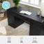 Bureau modulaire à 1 tiroir et 2 classeurs à 3 tiroirs Martha Stewart Kayden-109713901
