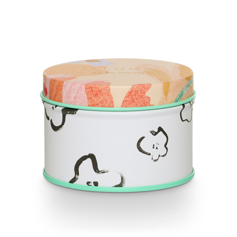 Go Be Lovely Fleur Tin Candle, Blood Orange Dahlia, Fleur Tin