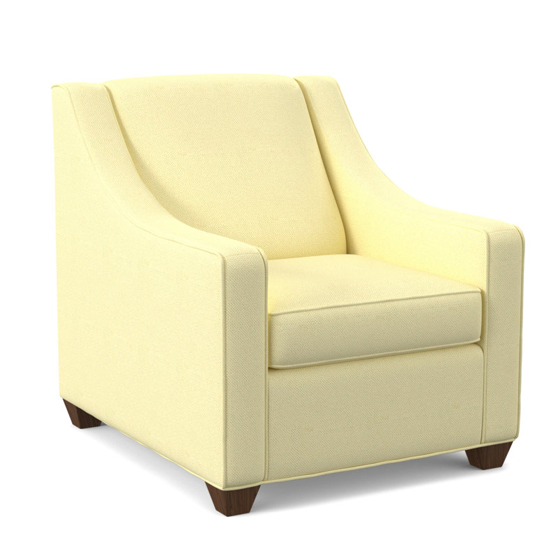 Fauteuil l 31 po Phillips, Noyer Montana, Coquille antique