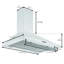 Hotte murale convertible 30 pouces 440 CFM-1323035757