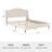 Martha Stewart Amelia Upholstered Platform Bed With Curved Headboard-97967494-97967493