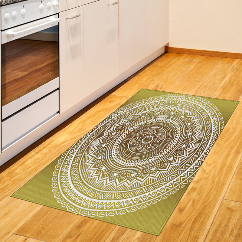 Tapis décoratif à haute densité en fibre de coton à haute densité, Rectangle 2 pi 7 po x 5 pi