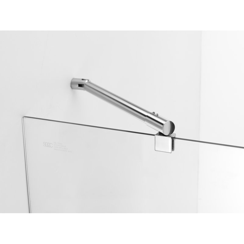 Madox 54-60" Frameless Chrome Hinged Shower Door