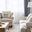 Upholstered Linen and Cotton Armchair