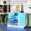 Premium Display Sideboard with Tri-Color Sensor, Removable Glass Shelves and Lock-1086883136