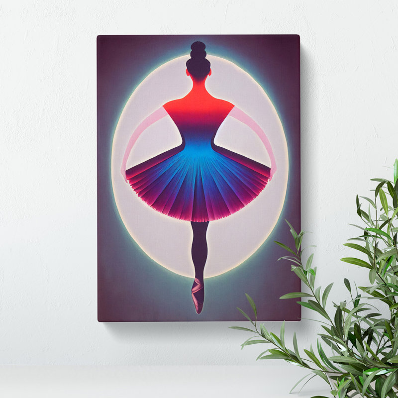 XC1022-1357X Celebrated Ballerina - Wrapped Canvas Print, 50cm H x 35cm W x 3cm D