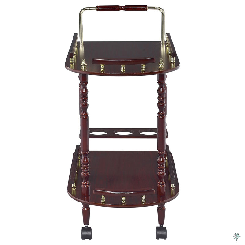 Chariot de service à 2 tablettes