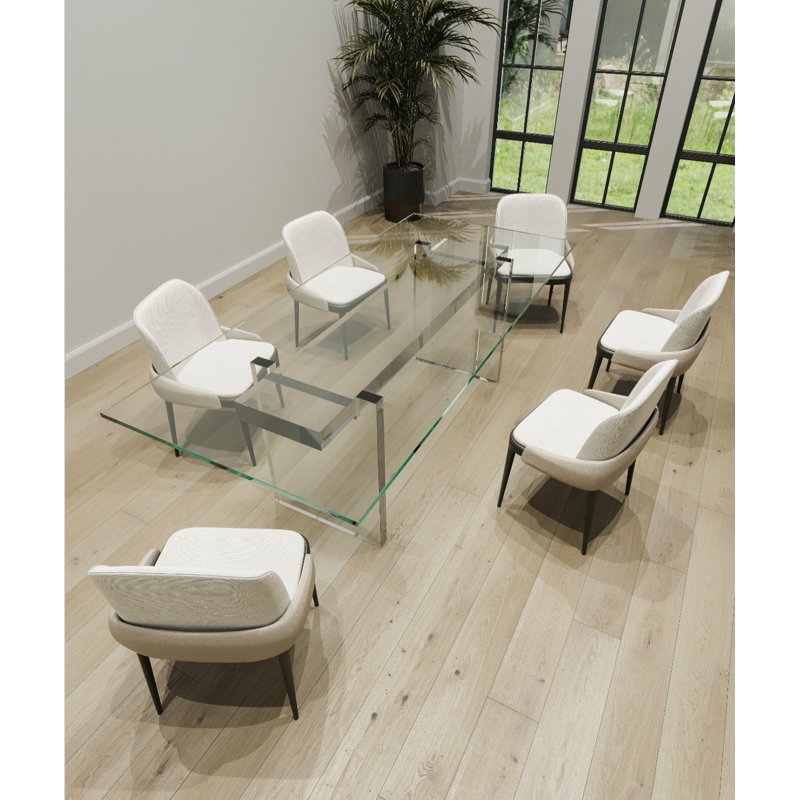 Crista Glass Top Dining Table