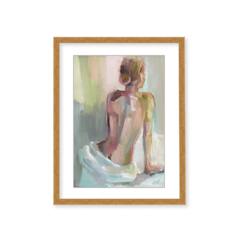 Classic Elegance Grace In Pose: A Portrait Of Feminine Elegance, 40" H x 30" W