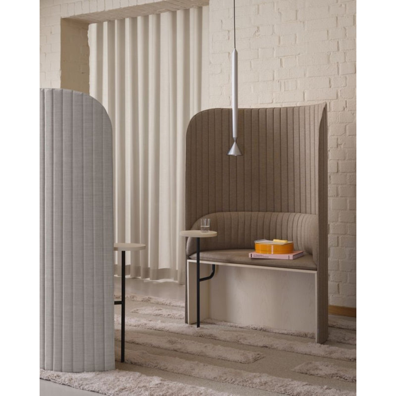 Apollo, 151" H x 4.92" W x 4.92" D, Turtledove/Aluminium