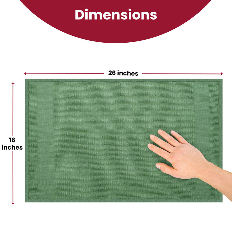 Ensemble de 6 serviettes de cuisine Lux Decor, Vert