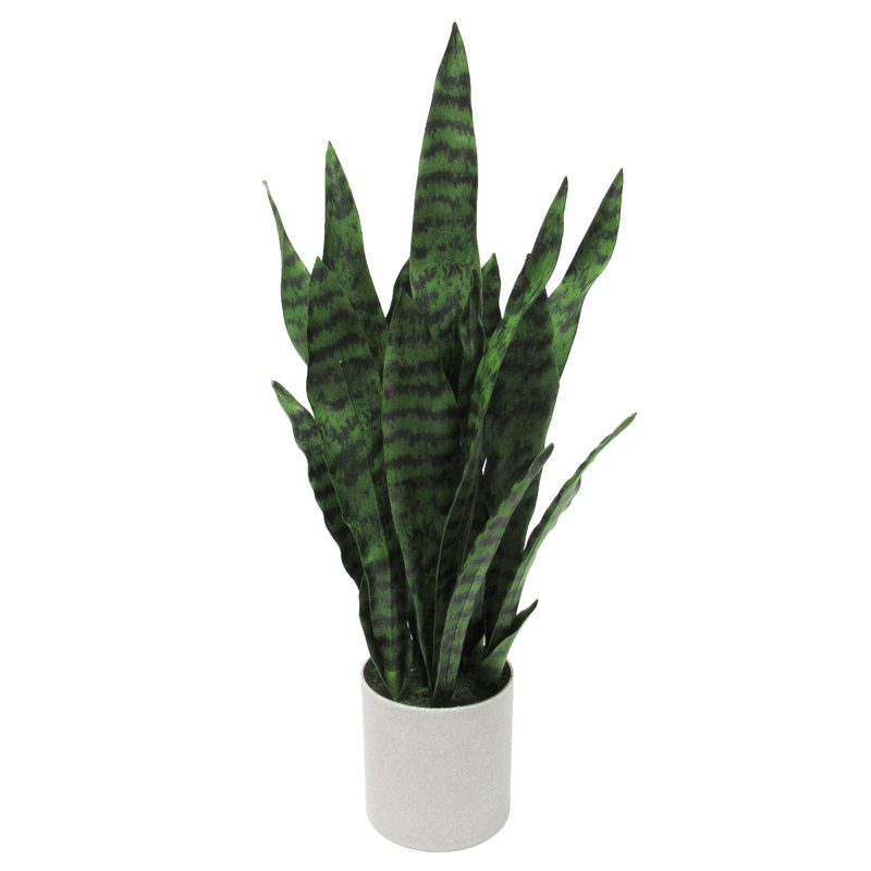 Plante de serpent artificielle Sansevieria en pot, Moyen