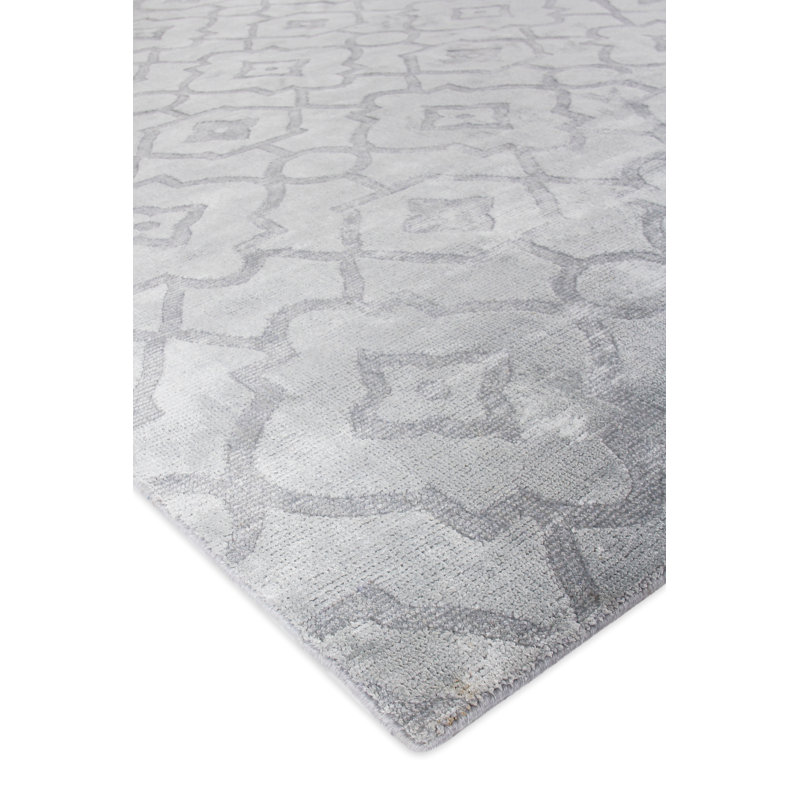 Samara Geometric Area Rug in Aqua, Rectangle 10' x 14'