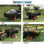 Remorque de remorquage ATV UTV derrière un chariot à benne basculante, 750 lb 17 pieds cubes, remorque de jardin robuste à tirer pour remorque de tondeuse à gazon-123232242